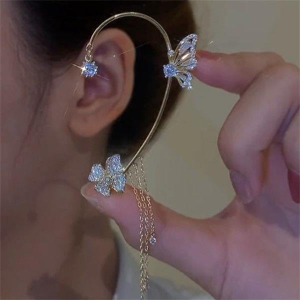 Crystal Butterfly Earrings(両耳セット)