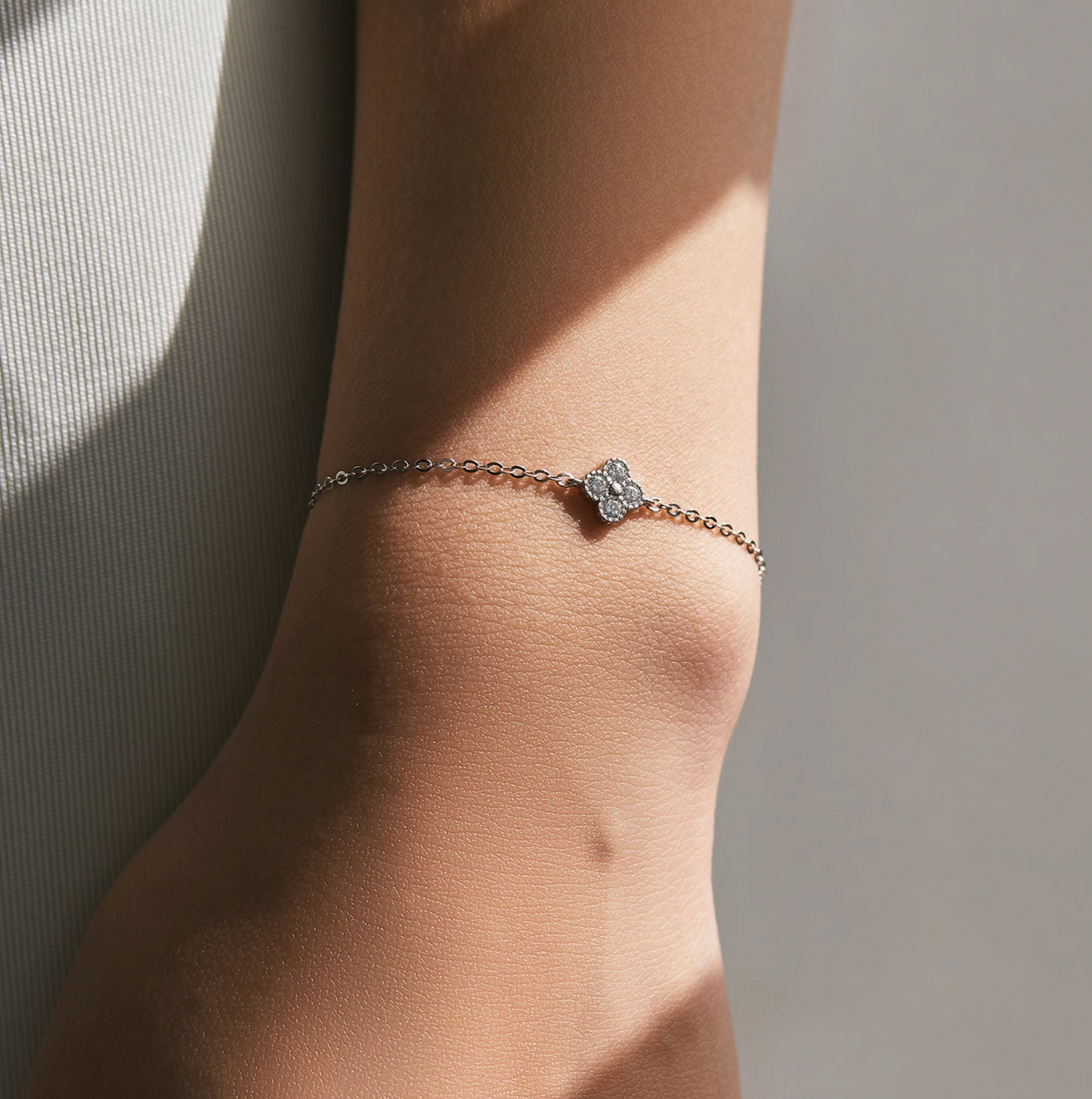 Silver Cleef Bracelet