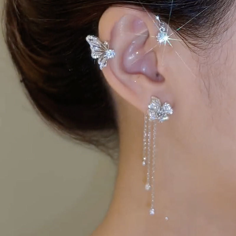 Crystal Butterfly Earrings(両耳セット)