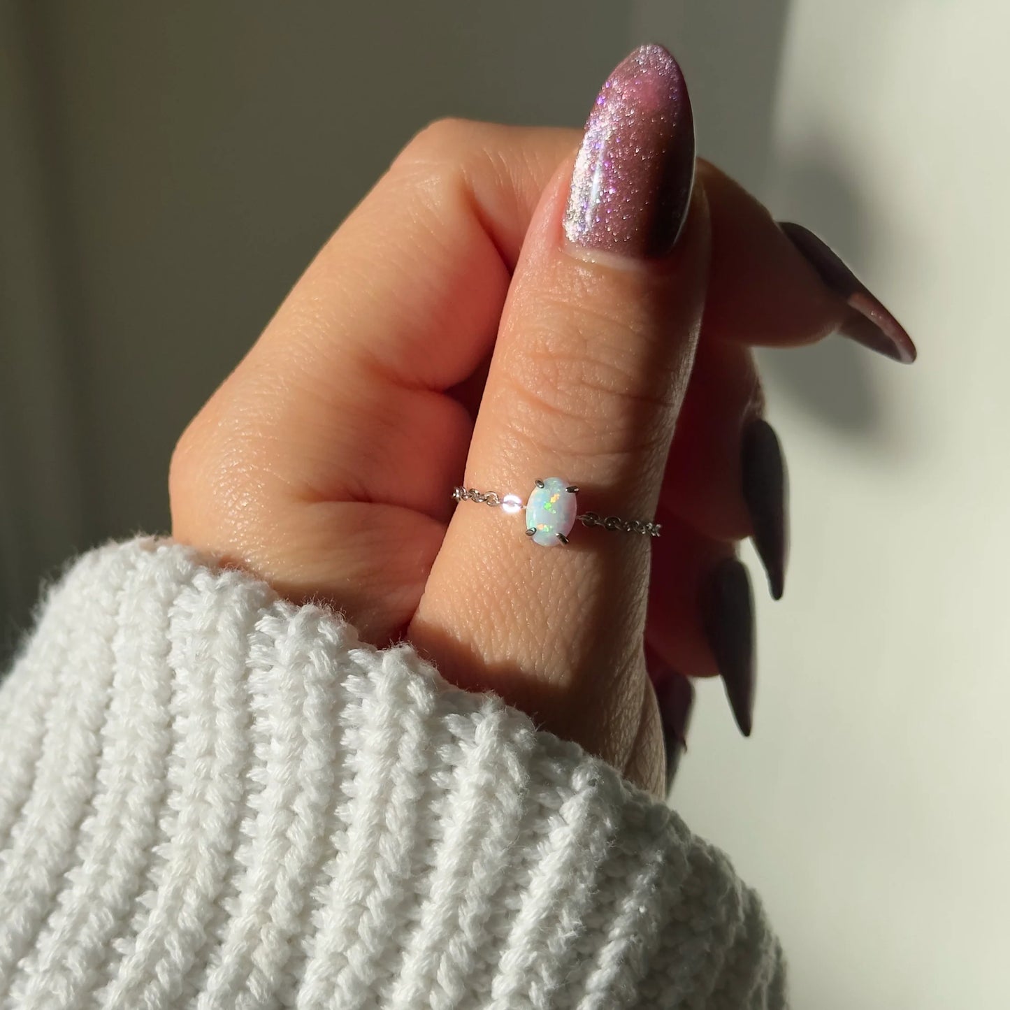 Fuwari Ring - Opal(サイズ調整可)