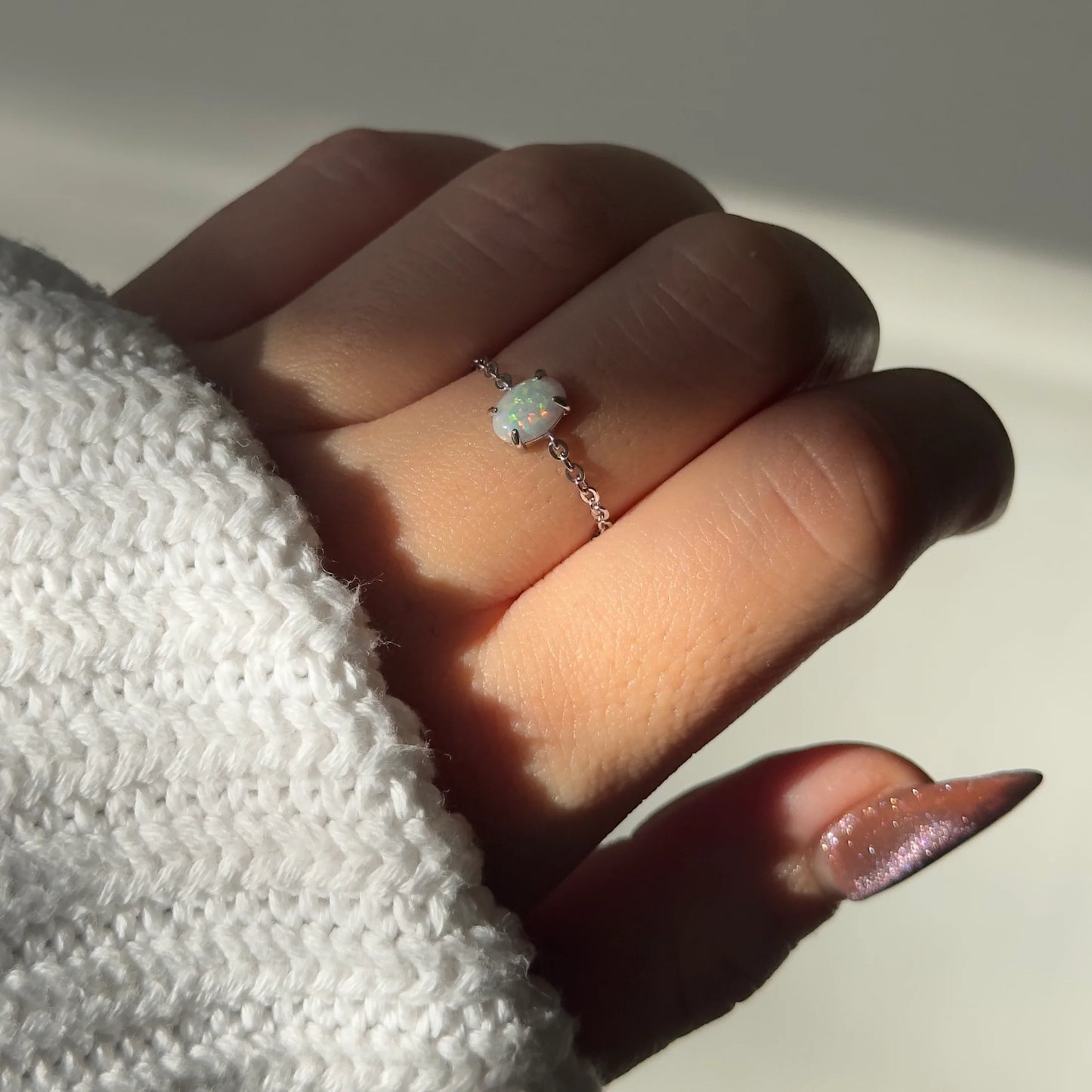 Fuwari Ring - Opal(サイズ調整可)