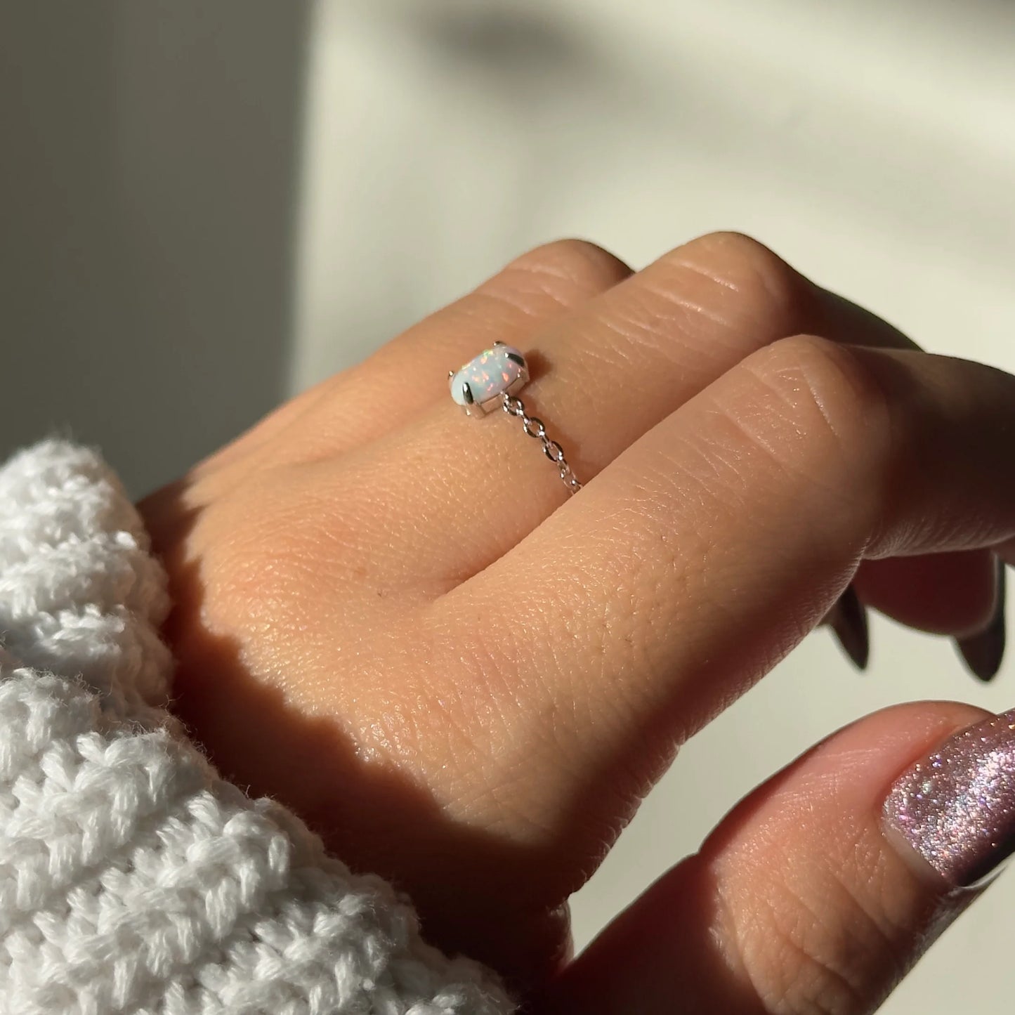 Fuwari Ring - Opal(サイズ調整可)