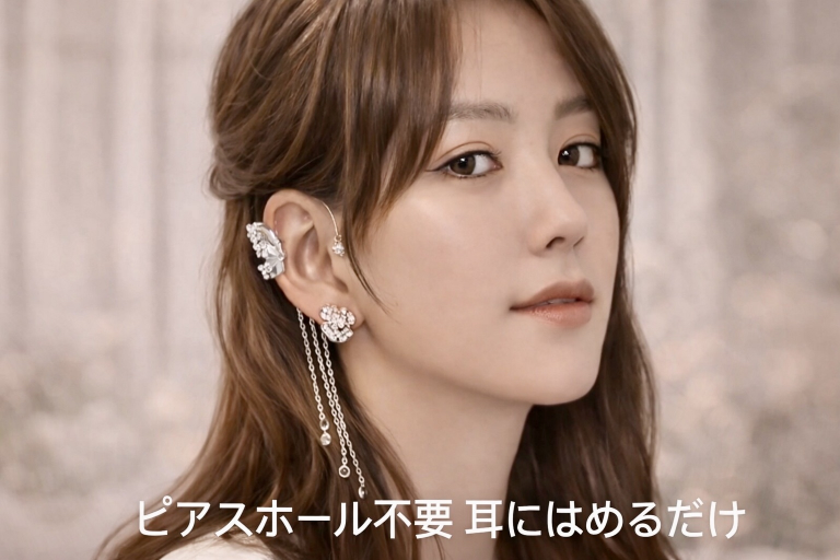 ピアスが怖い人へ、穴を開けずに楽しめるイヤーカフという選択