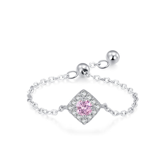 Fuwari Ring - LightpinkSquare（サイズ調整可）