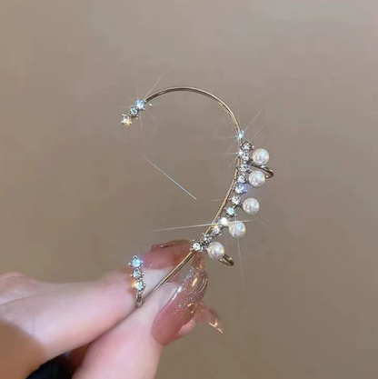 Crystal Pearl Earrings(両耳セット)