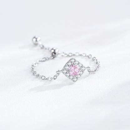 Fuwari Ring - LightpinkSquare（サイズ調整可）