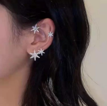 Crystal Snow Earrings(両耳セット)