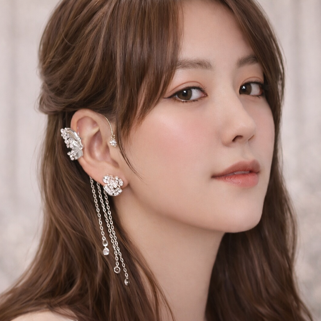 Crystal Butterfly Earrings(両耳セット)