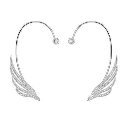 Crystal Feather Earrings(両耳セット)