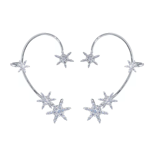 Crystal Snow Earrings(両耳セット)